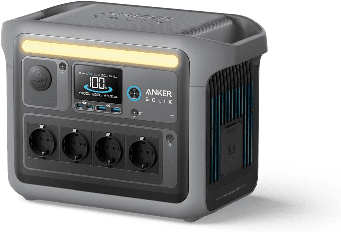 Anker SOLIX C1000 Powerstation – Mobile Powerstation mit 1.056 Wh und 1.800 W (Surge 2.400 W) – ideal für Outdoor-Events, Foodtrucks und Stromversorgung ohne Steckdose mieten