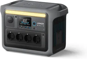 Anker SOLIX C1000 Powerstation – Mobile Powerstation mit 1.056 Wh und 1.800 W (Surge 2.400 W) – ideal für Outdoor-Events, Foodtrucks und Stromversorgung ohne Steckdose mieten