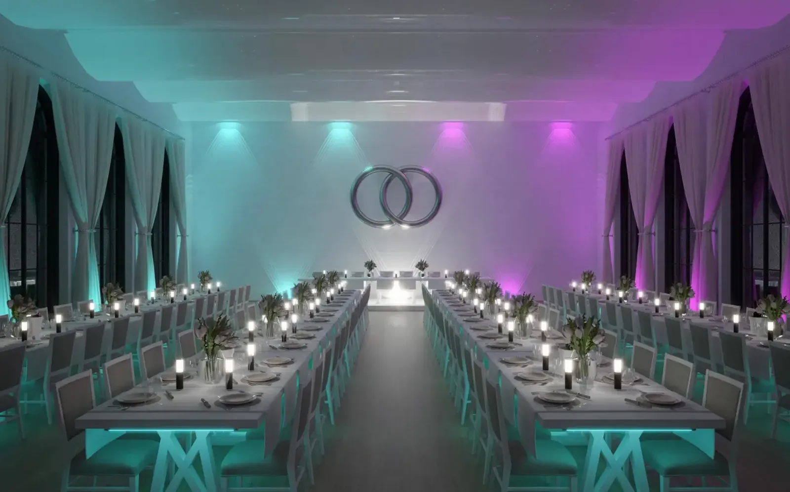 Ape Labs ApeLight maxi V2 (6er-Set) - Akku-LED-Uplights im 6er-Set mit Funk-Fernbedienung und Ladecase - kabellose Raumbeleuchtung für Hochzeiten, Galas und Firmenevents mieten - Bild 11