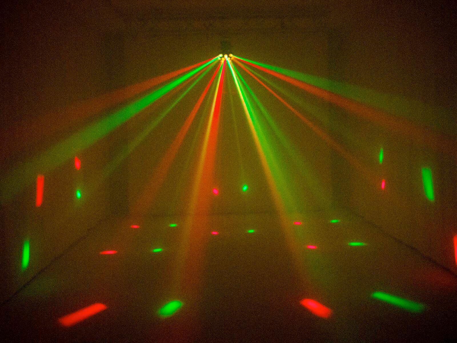 Eurolite LED Z-20 Strahleneffekt – Klassischer Mushroom-Strahleneffekt mit 6 Farben (RGBWA+UV) und Musiksteuerung – ideal für Partys, Bars und mobile DJs mieten – Bild 4