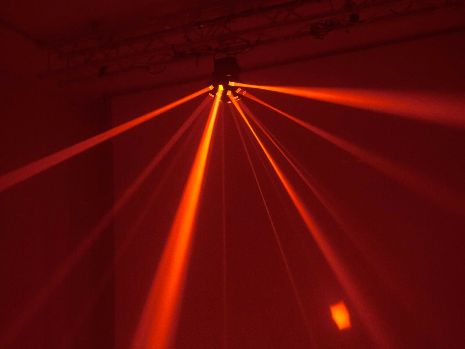 Eurolite LED Z-20 Strahleneffekt – Klassischer Mushroom-Strahleneffekt mit 6 Farben (RGBWA+UV) und Musiksteuerung – ideal für Partys, Bars und mobile DJs mieten – Bild 5