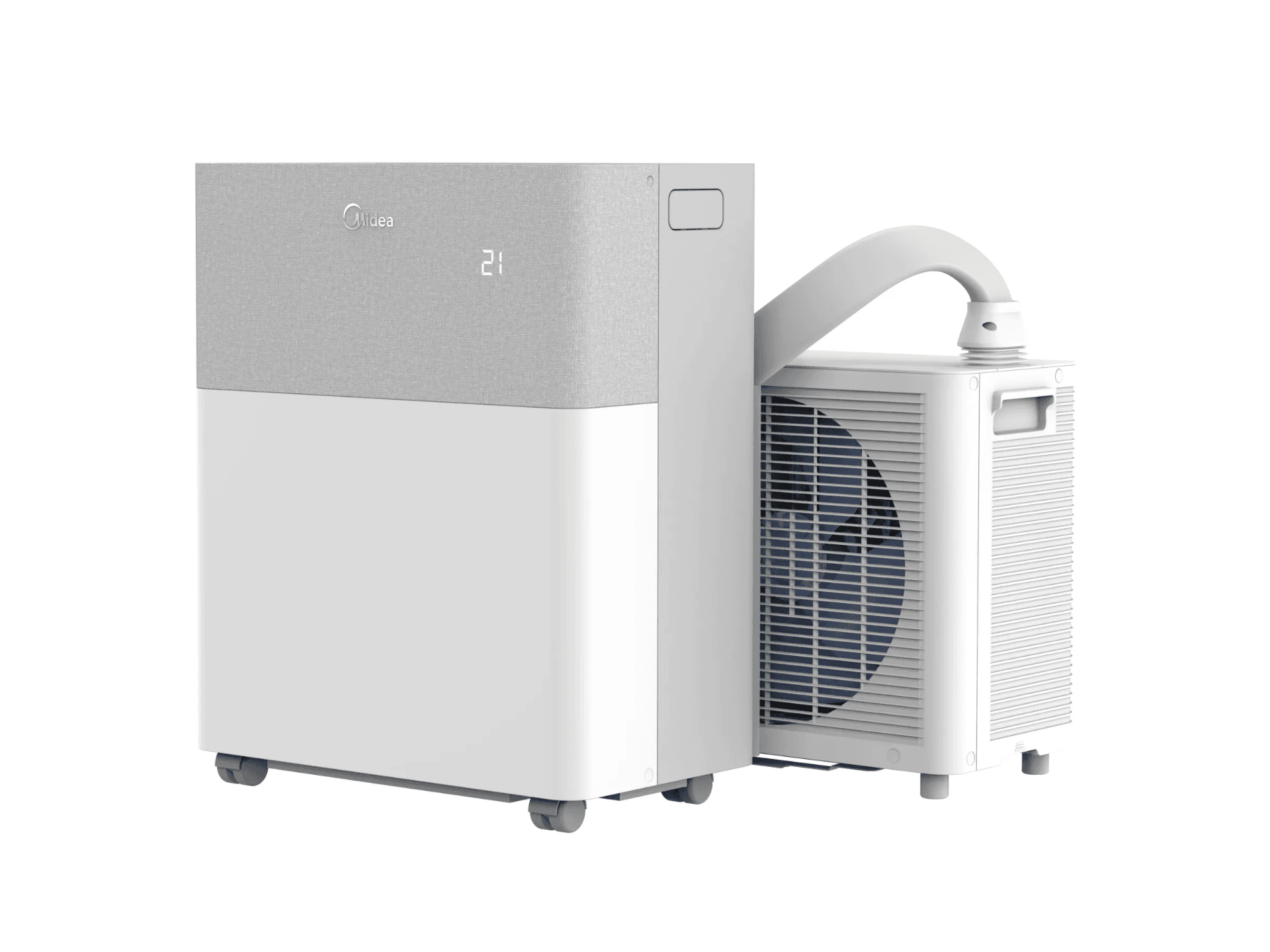 Midea PortaSplit Mobile Klimaanlage – Mobile Split-Klimaanlage zum Heizen & Kühlen – 12.000 BTU / 3,5 kW, leise mit nur 39 dB(A), für Räume bis 42 m² mieten