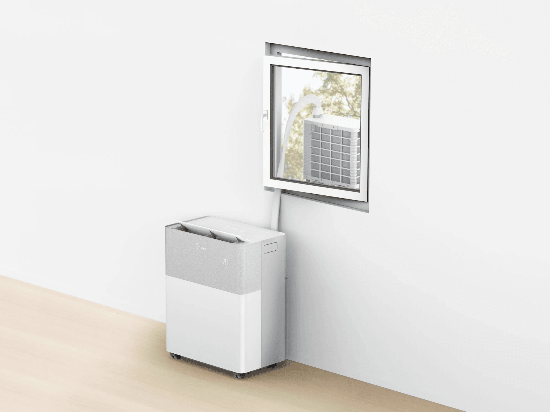 Midea PortaSplit Mobile Klimaanlage – Mobile Split-Klimaanlage zum Heizen & Kühlen – 12.000 BTU / 3,5 kW, leise mit nur 39 dB(A), für Räume bis 42 m² mieten – Bild 4