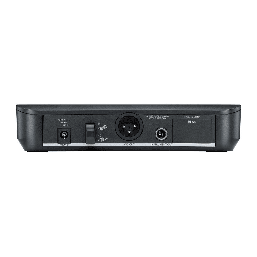 Shure SM58 BLX24 Funkmikrofon – Professionelles UHF-Funkmikrofon-Set mit SM58 Kapsel, Empfänger und Koffer - bis zu 100 m Reichweite mieten – Bild 4