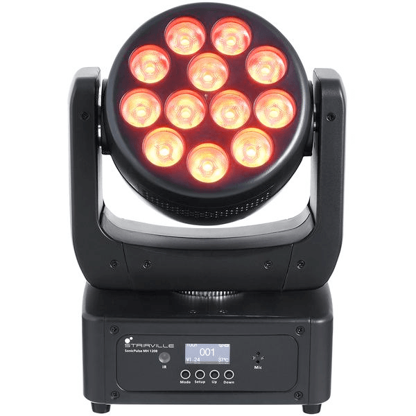 LED Moving Head Wash 12x8W – Kompakter RGBW Moving Head Wash mit motorisiertem Zoom (6°–50°) und Sound-to-Light – ideal für dynamische Lichtshows auf Partys und Events mieten – Bild 2
