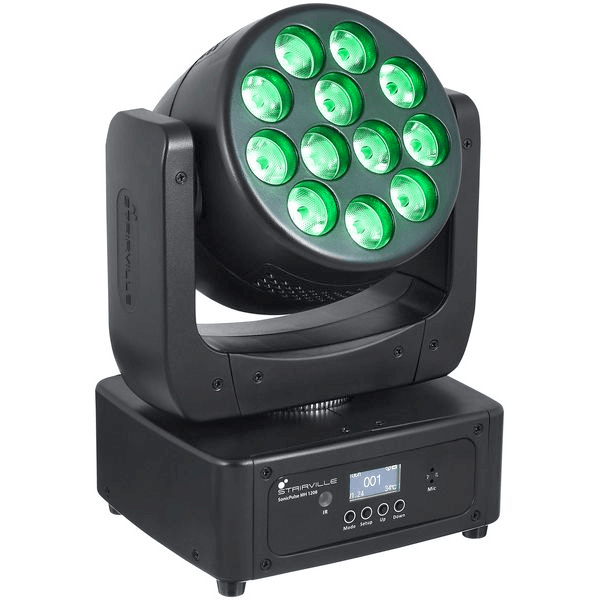 LED Moving Head Wash 12x8W – Kompakter RGBW Moving Head Wash mit motorisiertem Zoom (6°–50°) und Sound-to-Light – ideal für dynamische Lichtshows auf Partys und Events mieten – Bild 3